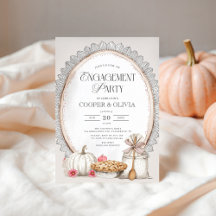 Elegant Autumn Vintage Engagement Party