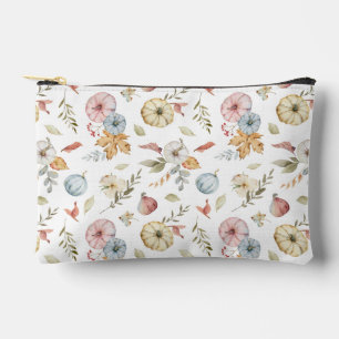 Elegant Autumn Watercolor Pattern Accessory Pouch