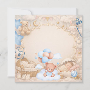 Elegant Baby Celebration Invitation Template