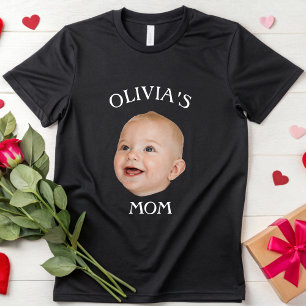 Elegant Baby Face Personalised Child Photo Mum Dad T-Shirt