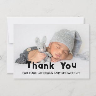 Elegant Baby Photo Shower Thank You