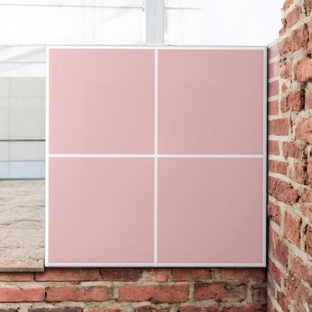 Elegant Baby Pink Chequered Modern & Minimalist  Tile (Creator Uploaded)