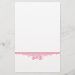 Elegant Baby Pink Stationery