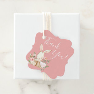 Elegant Baby Shower Animal Thank You Favour Tags