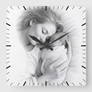 Elegant baby shower gifts elegant mother to be square wall clock