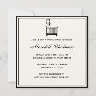 Elegant Baby Shower Invitation