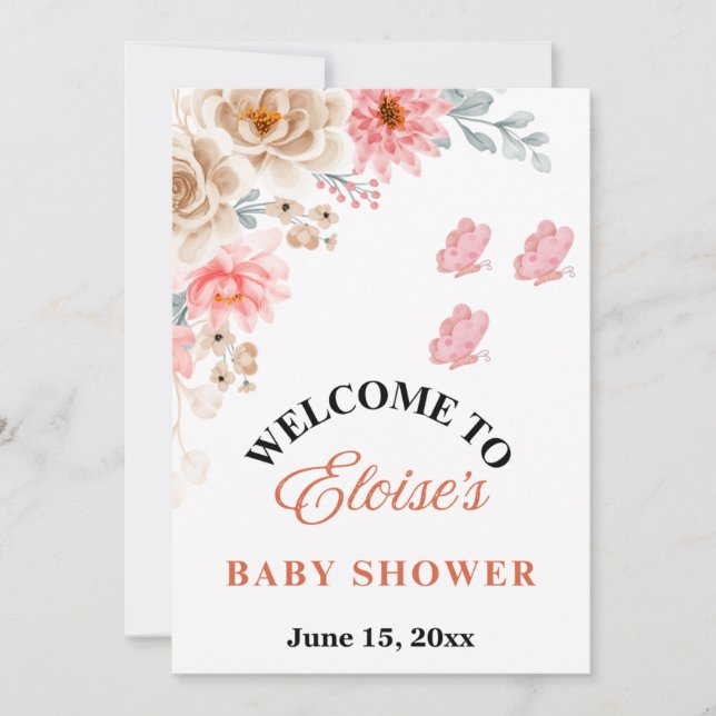 Elegant Baby Shower Invite (Front)