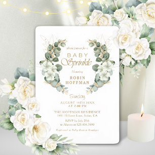 Elegant Baby Sprinkle Gender Neutral baby Shower Invitation