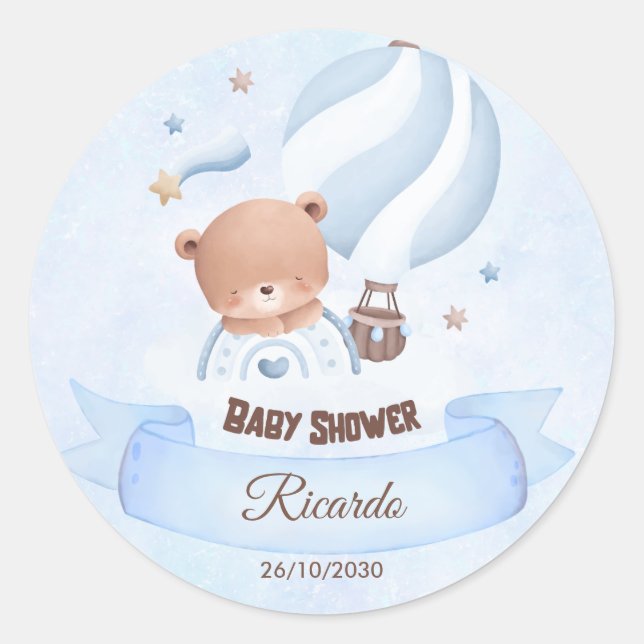 Elegant Baby Sticker | hello little one (Front)