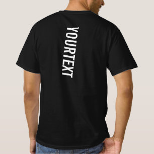 Elegant Back Print Template Mens Modern Large Text T-Shirt
