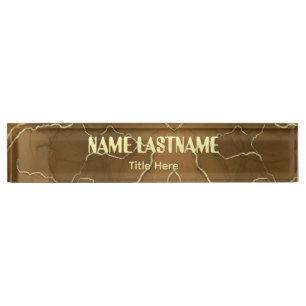 Elegant background custom name nameplate