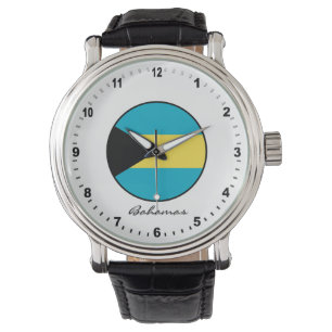 Elegant Bahamas Watch & Bahamas Flag