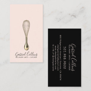 Elegant Baker Bakers Whisk  Business Card