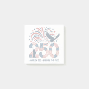 Elegant Bald Eagle America 250 Land of the Free Post-it Notes