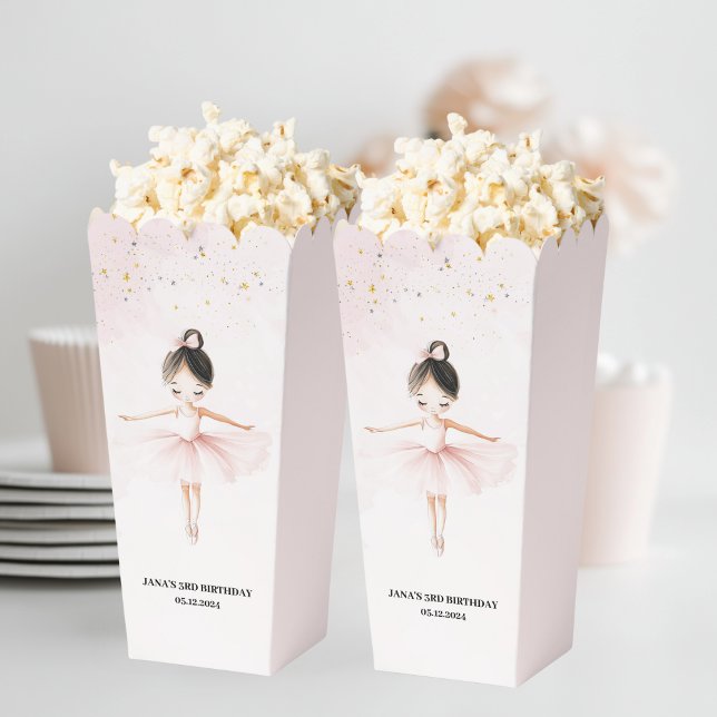 Elegant Ballerina Pink Birthday  Favour Box (Creator Uploaded)