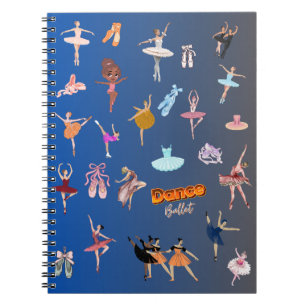 Elegant Ballet Dancers Notebook