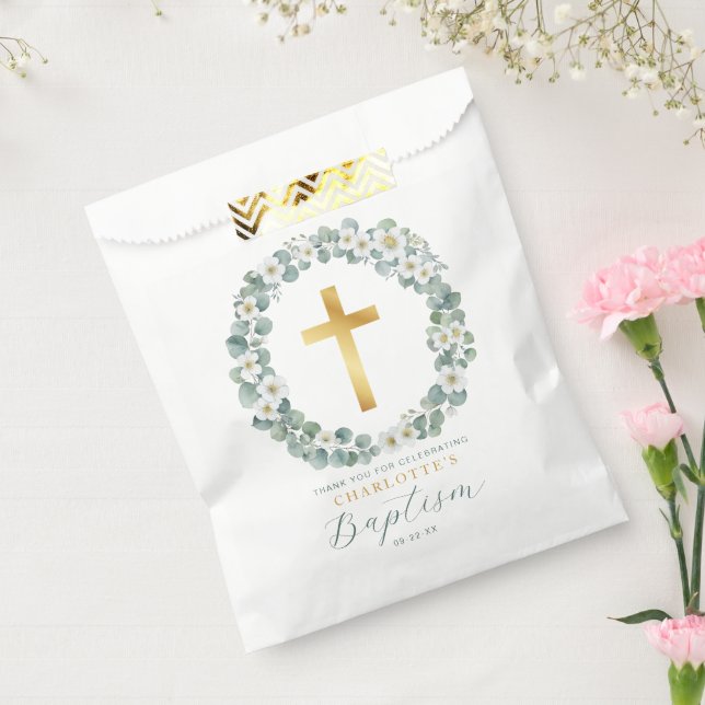 Elegant Baptism Favour Bag | Religious Ceremony (Sealed)