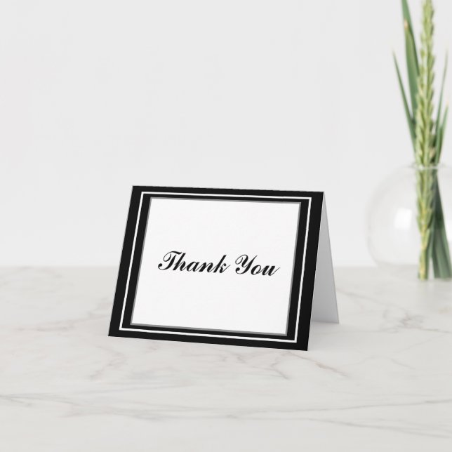 Elegant Bar Mitzvah Thank You Card - Customised (Front)