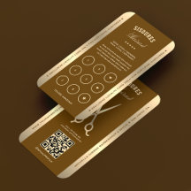 Elegant Barber Brown Barbershop Scissors Loyalty