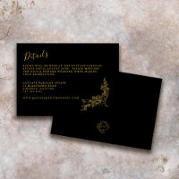 Elegant Baroque Chinoiserie Vintage Black Details