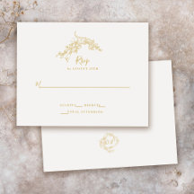 Elegant Baroque Chinoiserie Vintage Gold Wedding