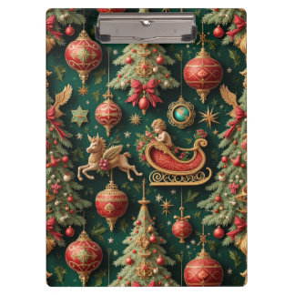 Elegant Baroque Christmas Clipboard