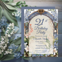 Elegant Baroque Floral Arch 21st Birthday Party