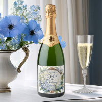Elegant Baroque Floral Frame 21st Birthday Party
