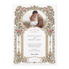 Elegant Baroque Gold Floral Photo Wedding