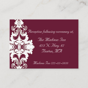 Elegant baroque Wedding enclosure cards