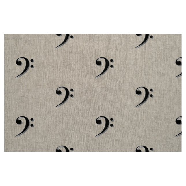 Elegant Bass Clef Fabric (Fat Quarter)
