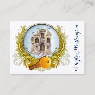 Elegant Beach Real Estate Business Card