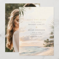 Elegant Beach Resort Destination Wedding Photo