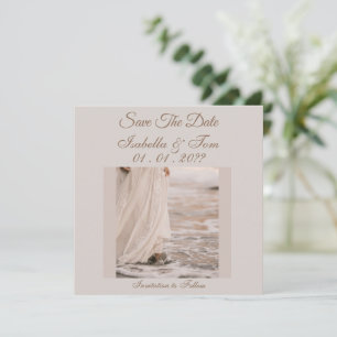 Elegant Beach Save the Date, Wedding Stationery Date
