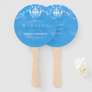 Elegant Beach Summer Wedding Hand Fan