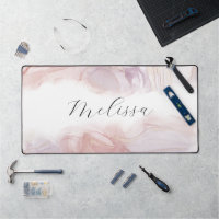Elegant beach waves alcohol ink monogram