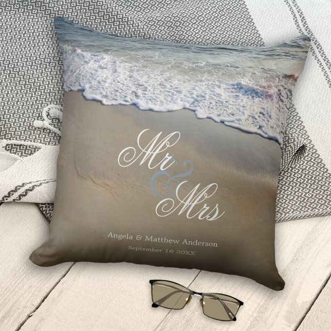 Elegant Beach Wedding or Anniversary Cushion (Creator Uploaded)