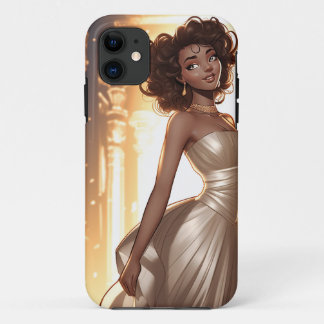 elegant beautiful african american black woman Case-Mate iPhone case