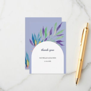 Elegant Beautiful Boho Floral Watercolor Art Enclosure Card