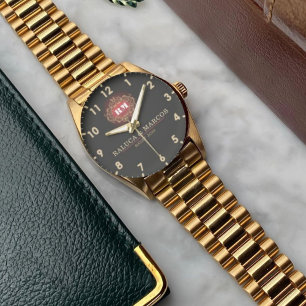 Elegant beautiful classic botanical watch