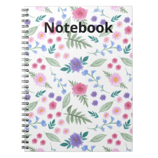 Elegant Beautiful Floral Notebook