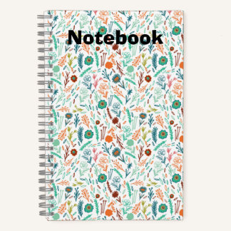 Elegant Beautiful Floral Notebook