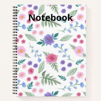 Elegant Beautiful Floral Notebook