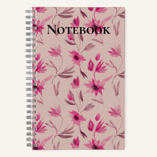 Elegant Beautiful Floral Notebook