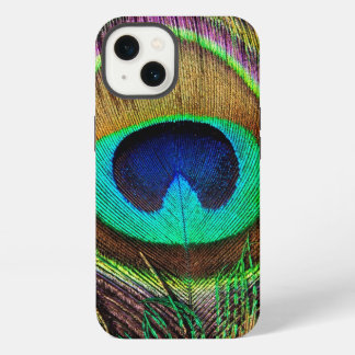 Elegant Beautiful Jewel Coloured Peacock Feathers iPhone 13 Case