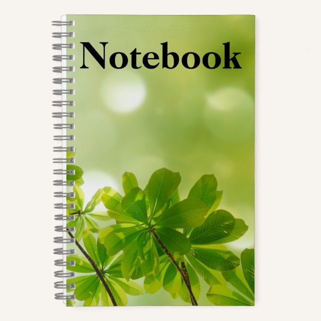 Elegant Beautiful Nature Notebook (Front)