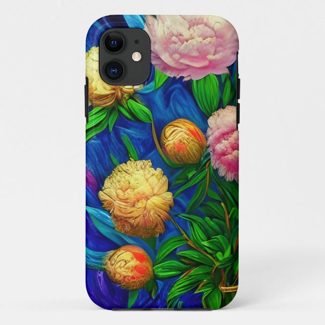 Elegant Beautiful Peony Collection Case-Mate iPhone Case (Back)