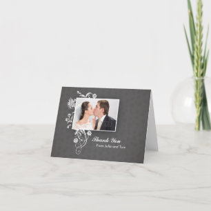 Elegant beautiful wedding note card
