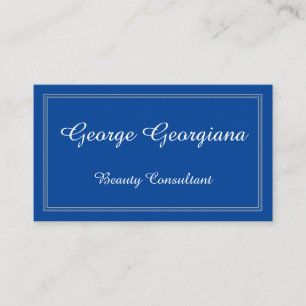 Elegant Beauty Consultant Business Card