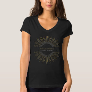 Elegant Beauty Gold Sunburst T-shirt